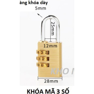 ổ khóa mini khóa va li mã số bằng đồng