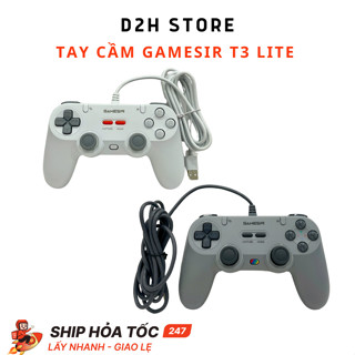 [BH 12 tháng] Tay Cầm Chơi Game Cắm Dây GameSir T3 Lite - Hall Effect Joystick - Polling rate 1000hz - Macro