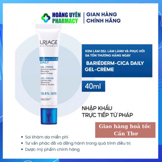 [HÀNG CTY] Kem làm dịu phục hồi da tổn thương hằng ngày URIAGE BARIÉDERM-CICA DAILY GEL-CREAM 40ml