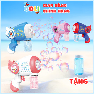 Súng bắn bong bóng xà phòng tự động hoạt tiết hoạt hình dễ thương, máy bắn bong bóng - BOLI STORE