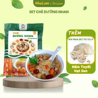 Chè Dưỡng Nhan Set Nguyên Liệu Thơm Ngon, Bổ Dưỡng 15 Chén NHALAM FOOD ( Kèm Công Thức)