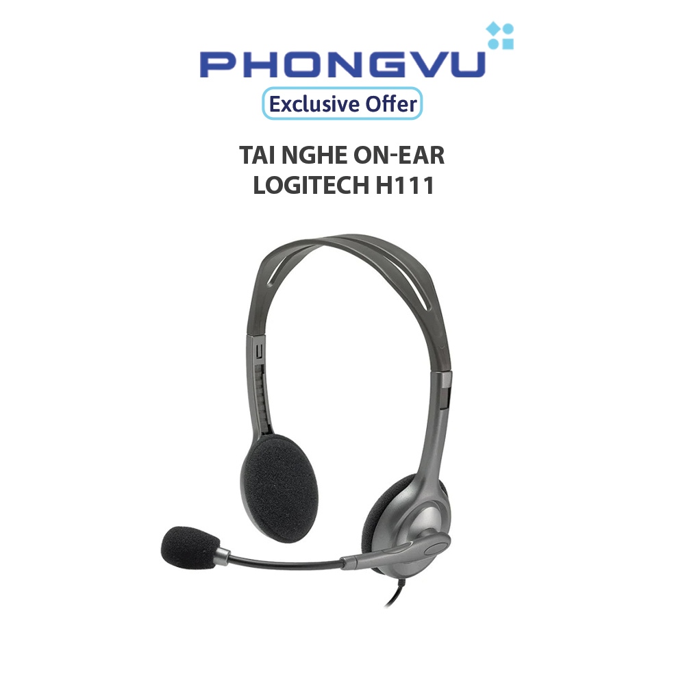 Tai nghe On-ear Logitech H111 - Bảo hành 12 tháng
