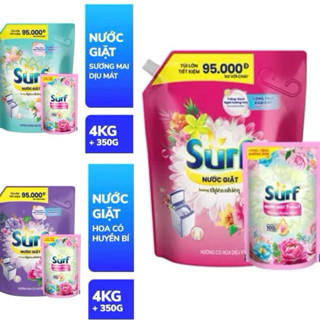 Nước Giặt Surf 2.9kg / 3.6kg /4kg kẹp quà thơm ngát ngại gì mưa nắng, chấp hết nắng mưa