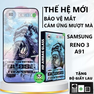  Kính cường lực OPPO A91  RENO 3 full màn chống va đập chống bám vân tay,bảo vệ màn hình 