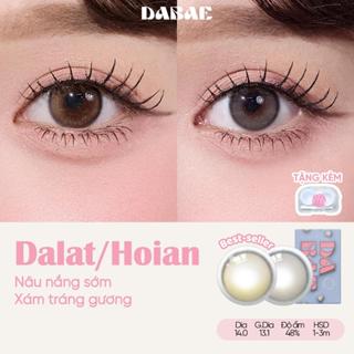 DALAT-HOIAN hãng DABAE lens nâu xám tự nhiên trong veo có độ cận lệch 0-8 3 tháng