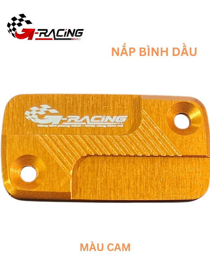 Nắp Bình dầu nhôm CNC nguyên khối Màu Cam| GBD001-7