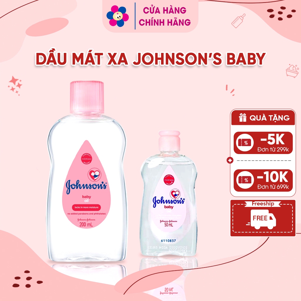 Dầu Massage Cho Bé Johnson’s Baby - Dầu Em Bé Baby Oil - Dầu Johnson Baby Oil - Massage Body Cho Bé