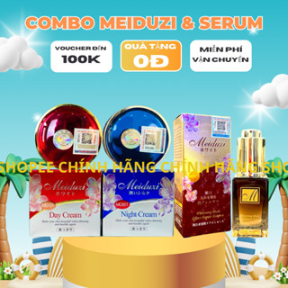 Bộ Kem Meiduzi Và Serum Truyền Trắng Mẫu Mới 25ml Nhật Bản Chính Hãng