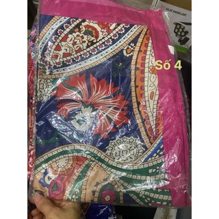 Khăn choàng đi biển du lịch khăn hobo vintage thổ cẩm che nắng chống nắng dài rộng