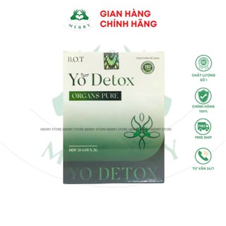Yo Detox Thanh Lọc Thải Độc Cơ Thể Chính Hãng B.O.T MERRY STORE Hộp 20 Gói Giúp Tăng Sức Đề Kháng, Bổ Sung Thêm VitaminC
