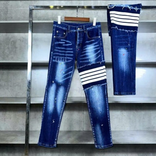 Quần jean nam dài dsq xanh vẩy sơn vá khuyết tật cá tính, nhiều mẫu chất đẹp giãn tốt chuẩn form ĐƯỢC KIỂM