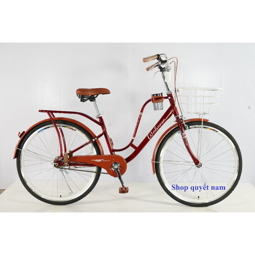 Xe Đạp Mini  Wahama Phoenix Thời Trang Size 24-26"inch - Tặng Bình nước, đồ lắp xe