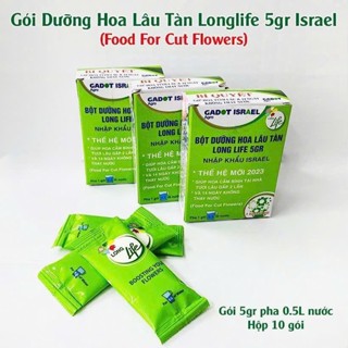 50 Gói 110k Dưỡng Hoa Tươi Lâu Longlife, Gói 5gr, Giúp Hoa Lâu Tàn, Nở Bông To, Không Bị Hôi Nước