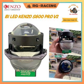  Đèn Bi Cầu Led Kenzo S600 Pro V2 Chống Nước 65W 2 chip Led OSRAM hiệu suất cao Bi Cầu Lớn 3.0 Inch 