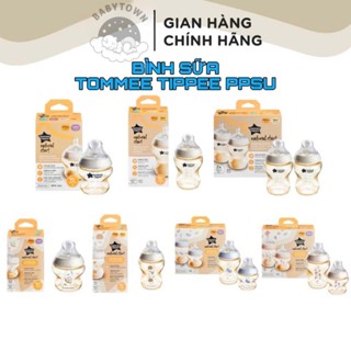 Bình Sữa PPSU Ty Siêu Mềm Tự Nhiên Tommee Tippee Natural Start 150ml, 260ml Cho Bé Từ Sơ Sinh