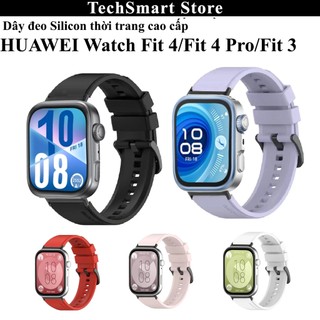 Dây đeo Silicon thời trang,mềm mại, nhiều màu Huawei Watch Fit 4,Fit 4 Pro, Huawei Fit 3