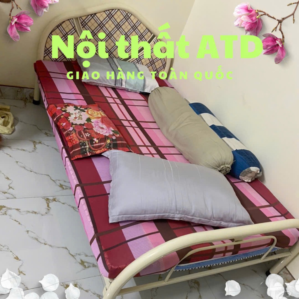 Giường sắt đẹp đơn giản 1m8x2m, 1m6x2m giường ngủ lắp ráp giao nhanh