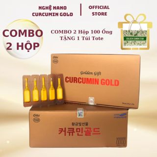 Combo 2 Hộp Tinh Chất Nghệ Nano Curcumin Gold Hàn Quốc Hỗ Trợ Làm Đẹp Tăng Cường Sức Đề Kháng