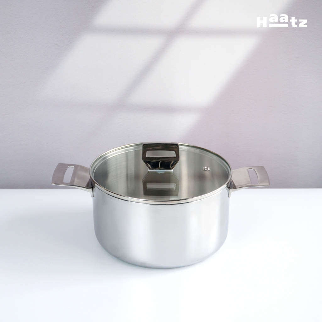 Nồi inox 316 đúc liền khối Haatz dùng mọi loại bếp - LARVA STORE