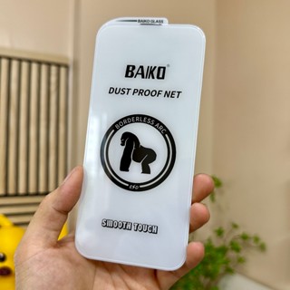Cường lực BAIKO không viền cho iPhone Full Màn 15 Pro Max: màng che loa thoại, phủ nano cảm ứng mượt