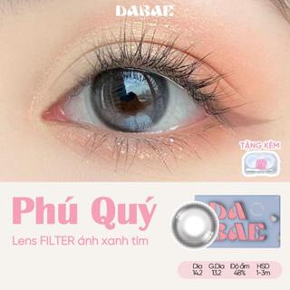 Kính áp tròng DABAE lens mắt màu xám trong 3 tháng DIA 14.2mm có độ cận 0-8 PHÚ QUÝ