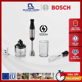  Máy Xay Cầm Tay Bosch MSM6M622 ErgoMaster 500ml - 1000W Lưỡi Dao Quattro Blade Pro Kèm Cối Xay Đá 