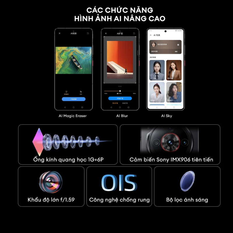 Điện thoại Nubia Z60S PRO I Snapdragon 8 gen 2 I Màn hình AMOLED I Camera cảm biến Sony I Pin 5100mAh sạc 80W | BigBuy360 - bigbuy360.vn