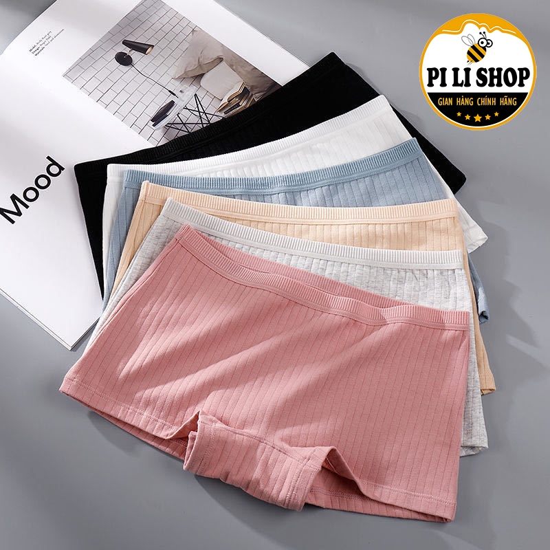 Quần Lót Nữ Cotton Kiểu Dáng Boxer Ngắn Ôm Sát Nhiều Màu, Quần Chip Boxer Nữ Chất Vải Mỏng Mềm Mịn