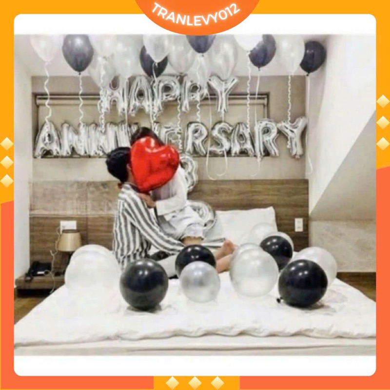 [TẶNG BƠM+KEO]Sét bóng anniversary trang trí phòng