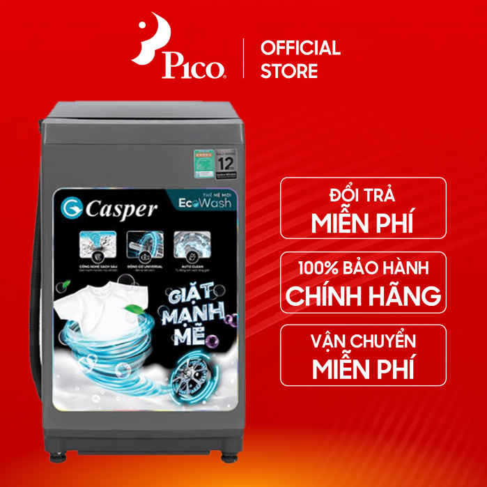 Máy giặt Casper 8.5kg WT-85NG1 / 8 Kg WT-8NG2 màu ghi đậm