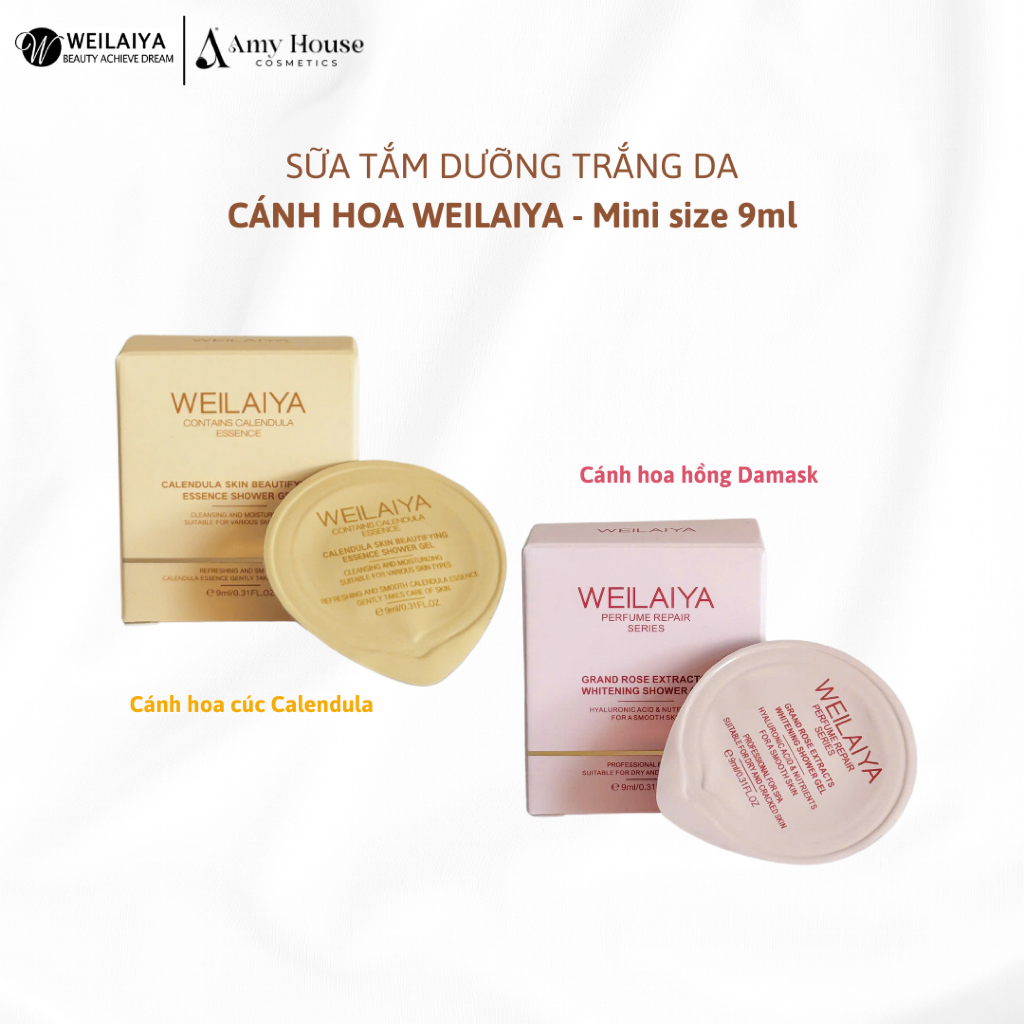 [Mini size] Sữa Tắm Dưỡng Trắng Da Cánh Hoa Weilaiya