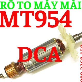 Rô to máy mài Ma.ktec mod.MT954 - 220V. Stator , Bánh Răng ,Chổi Than, Vỏ đầu nhôm ,Ổ BI