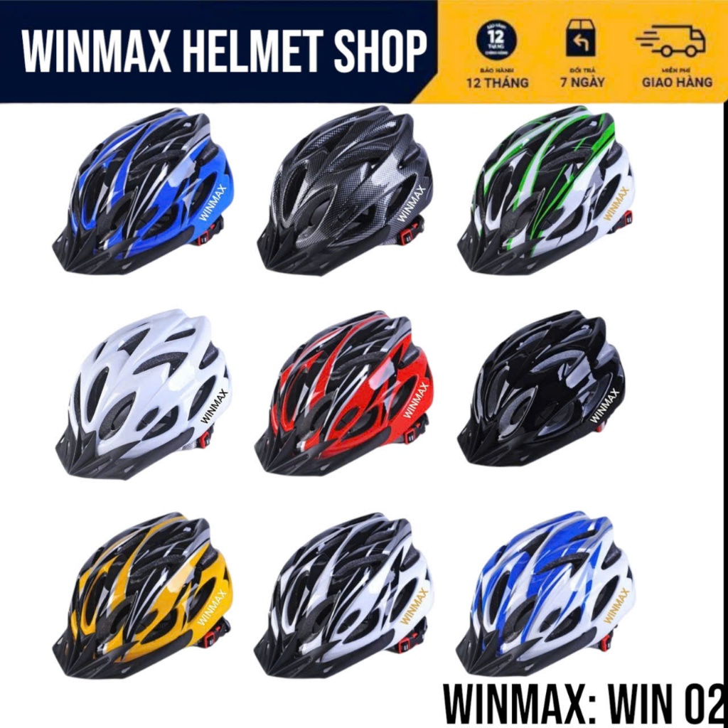 Winmax Helmet  Win 02 Mũ Bảo Hiểm Xe Đạp Thể Thao Hàng Chính Hãng WINMAX HELMET BH 12 Tháng