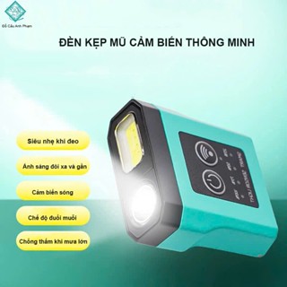 Đèn Pin Led Kẹp Mũ Cảm Biến Thông Minh Có Dây Đội Đeo Đầu Kèm Sạc USB Và Hộp Đựng Khi Đi Câu PKN-57