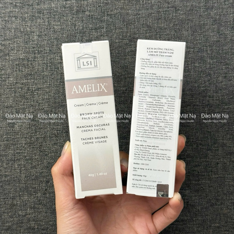 (ĐMN) Cty - LSI Amelix Face Cream Kem dưỡng trắng 40g