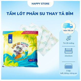 Miếng lót sơ sinh Mipbi 30 miếng cao cấp miếng lót phân su an toàn tiện lợi cho mẹ và bé Happy Store 