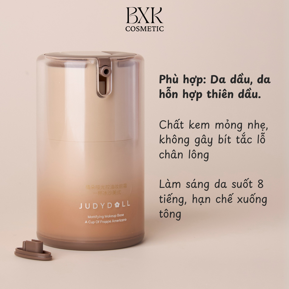 Kem Lót JUDYDOLL Dưỡng Ẩm Hương Quýt Nâng Tone Kiềm Dầu Mịn Lì BXK COSMETIC