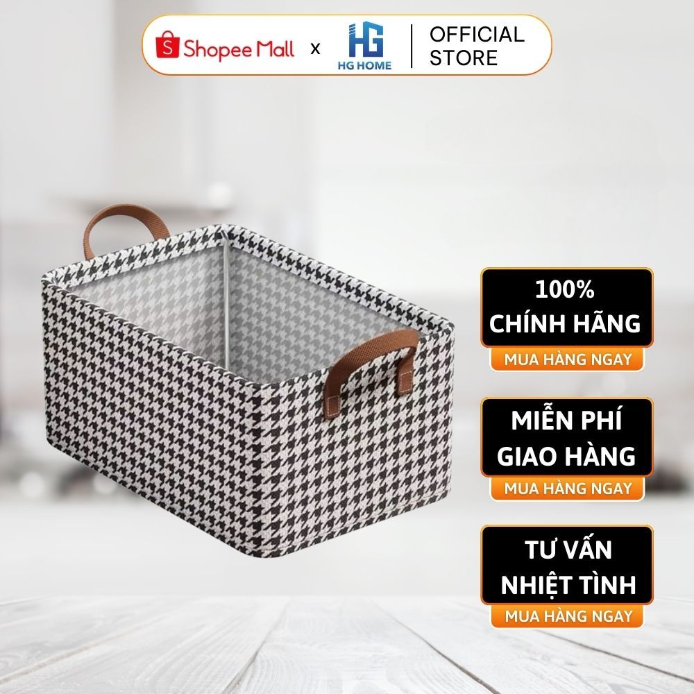 Hộp Đựng Quần Áo Khung Thép Gấp Gọn Thông Minh HGHOME Giỏ Đựng Quần Áo Đồ Lót Sắp Xếp Tủ Đồ Gọn Gàng