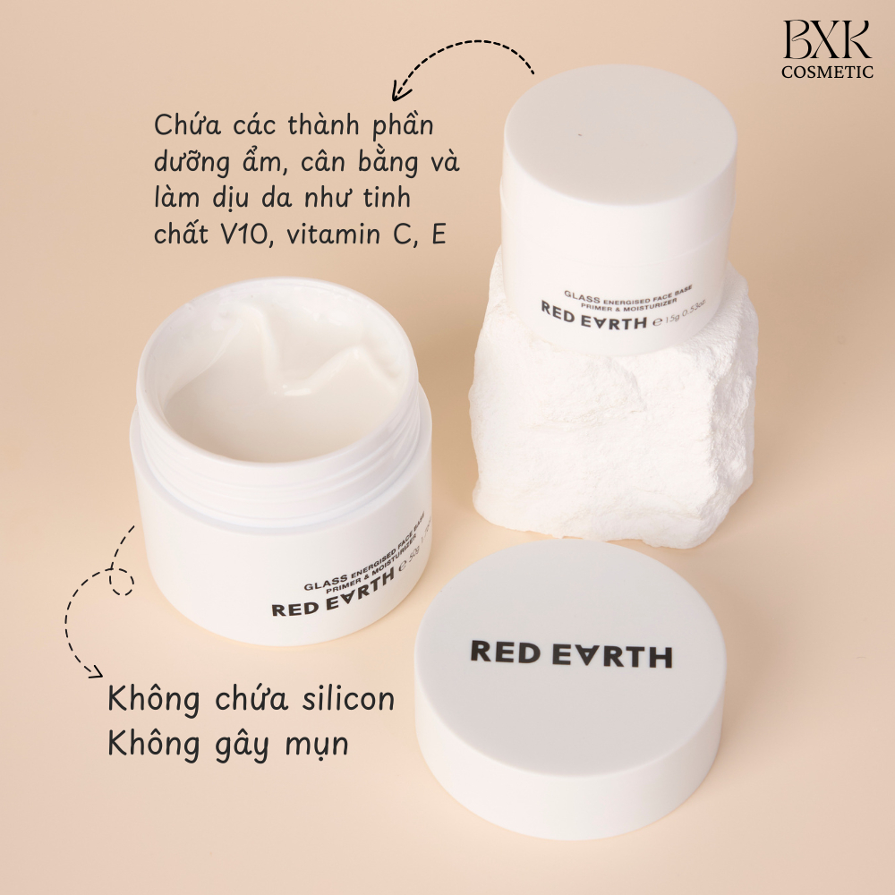 Kem lót RED EARTH chính hãng dưỡng ẩm và làm mềm da che lỗ chân lông BXK COSMETICS