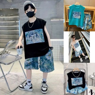 Set bộ quần áo bé trai 14-52kg mẫu KID-77 thiết kế đẹp, phong cách. Chất liệu thoáng mát.
