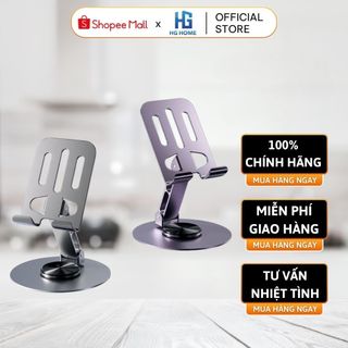 Giá Đỡ Điện Thoại Xoay 360 Độ - Hợp Kim Nhôm, Kệ Để Xem Phim, Livestream, Gấp Gọn, Đa Năng
