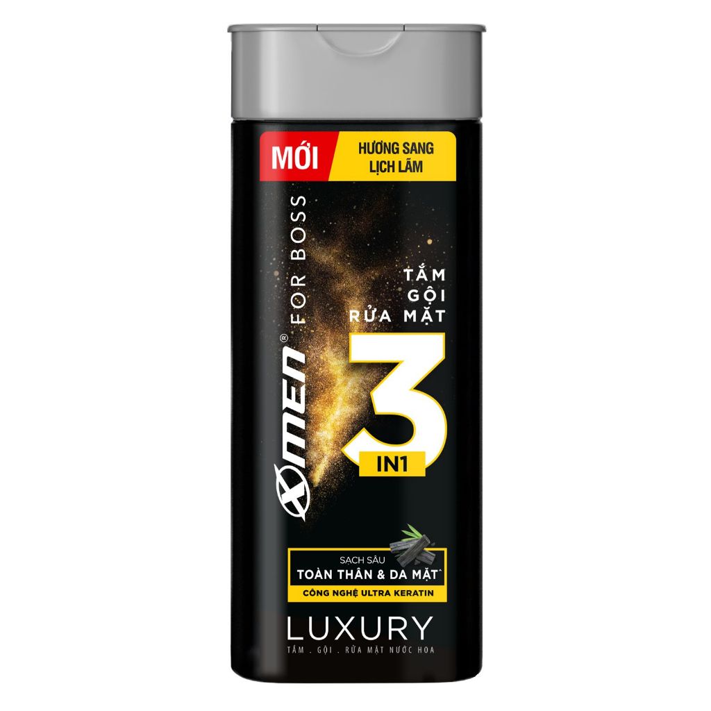 [Hàng tặng không bán] Tắm gội rửa mặt 3in1 XMen for Boss Luxury 150g