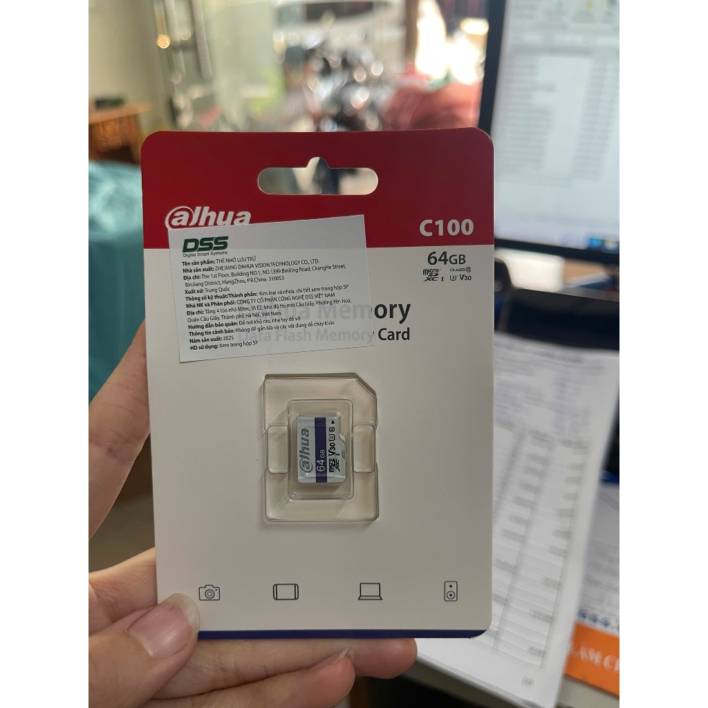 Thẻ nhớ 64gb Dahua chính hãng, chuyên dụng cho camera tốc độ đọc 95mb/s