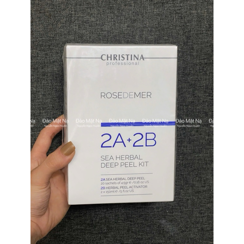 (ĐMN) Christina - Full set Peel tái tạo da Rosedemer 2A+2B sea herbal deep peel