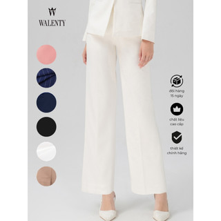 [Walenty] Quần dài nữ ống đứng form chuẩn tôn dáng, vải cotton cao cấp ít nhăn dễ phối đồ