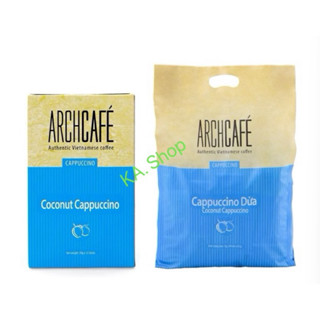 Cà Phê Cappuccino Dừa Archcafe Hộp 12 Gói (20G x 12 Gói), Bịch 50 Gói (20G x 50 Gói)