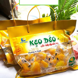 Gói Kẹo Dẻo Xoài Cốt Trái Cây Bóc Vỏ ít đường Đại Long 400g