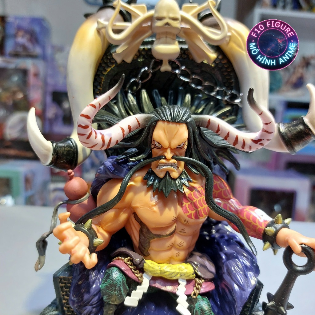 Mô Hình OnePiece Tứ Hoàng Kaido Bách Thú ngồi trên ngai vàng-  Mô hình Kaido Bách Thú 25CM Siêu Ngầu