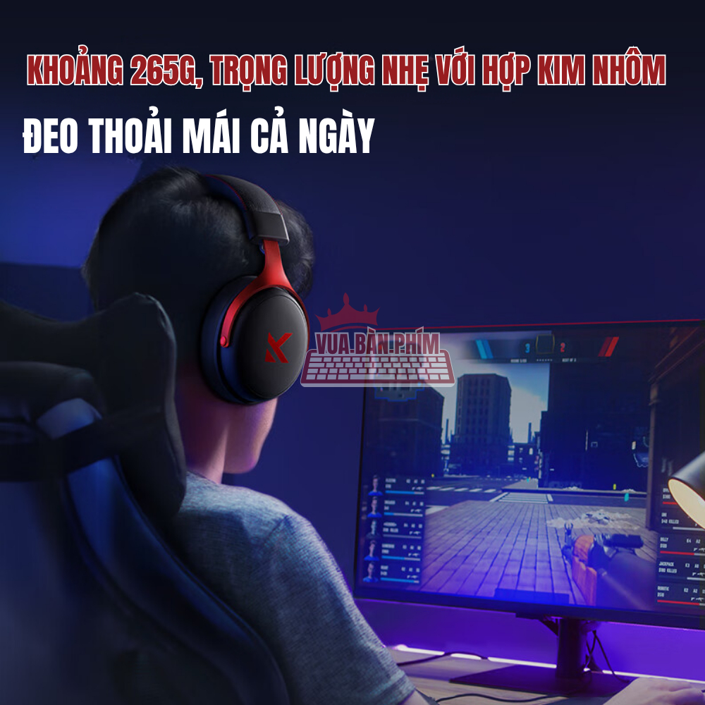 Tai nghe Mchose V9 PRO không dây bluetooth gaming 3 Chế Độ Kết Nối, Âm Thanh Vòm 7.1, Chống Ồn, Pin 250H, Nhẹ 250gram | BigBuy360 - bigbuy360.vn