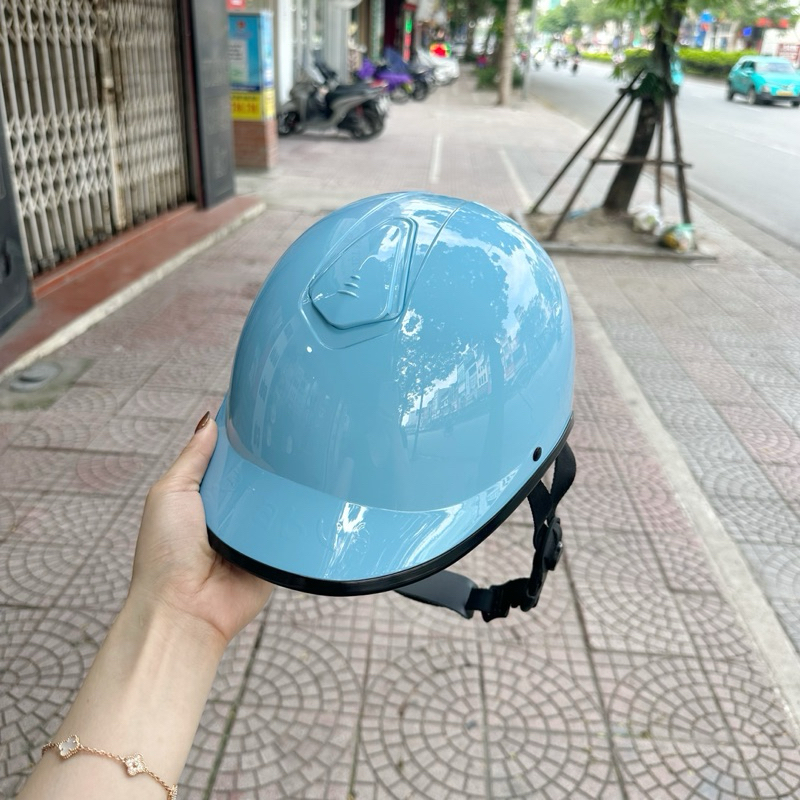 Mũ bảo hiểm Brabus chính hãng - Mũ nửa đầu xanh polo